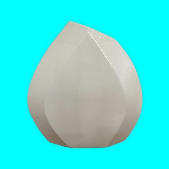 Vtg Bluebird Vase signed Stahl Ceramic White Vase Hand Decorated MCM - Picture 3 of 9